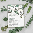 Search for anemone wedding invitations Greenery