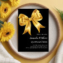 Search for black gold quinceanera invitations Elegant