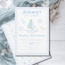 Search for ahoy baby shower invitations Blue