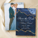Search for blue gold save the dates Agate