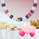 Search for elegant bunting flags Photo collage