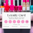 Search for nail technician loyalty cards Pink