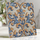 Search for blue damask tiles Gold