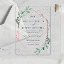 Search for rose gold confetti wedding invitations Watercolor