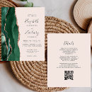 Search for emerald green and blush pink wedding invitations Elegant