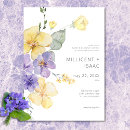 Search for purple and yellow wedding invitations Elegant