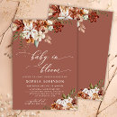 Search for terracotta baby shower invitations Little wildflower