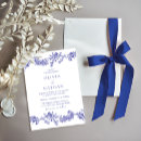Search for royal blue floral wedding invitations Chinoiserie