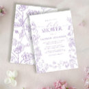 Search for lavender baby shower invitations Garden