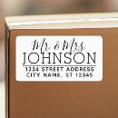 Search for family name return address labels Couple