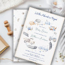 Search for transportation baby shower invitations Watercolor