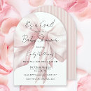 Search for pink bow baby shower invitations Girly