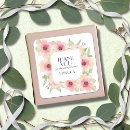 Search for pink watercolor flower stickers Bridal shower