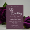 Search for aubergine wedding invitations Eggplant