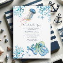 Search for seaside birthday invitations Watercolor
