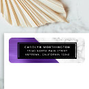 Search for amethyst return address labels Metallic