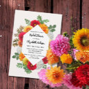 Search for dahlia bridal shower invitations Autumn