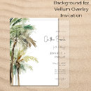 Search for sea green wedding invitations Palm trees