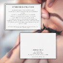Search for after care business cards Eyelash