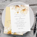 Search for yellow flower wedding invitations Watercolor