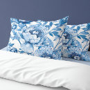 Search for blue flower pillowcases Peony