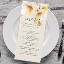 Search for white and gold menus Botanical