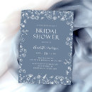 Search for dusty blue floral invitations Periwinkle