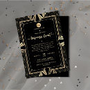 Search for black and gold gala invitations Grand opening