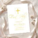 Search for yellow first communion invitations Holy