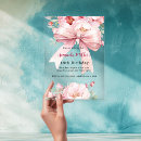 Search for pink flowers 18th birthday invitations Bow