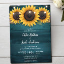 Search for fall sunflower wedding invitations Barn wood