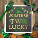 Search for st patricks day napkins Green and gold