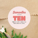 Search for tenth birthday stickers Girl