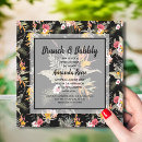 Search for mimosa bridal shower invitations Watercolor flowers