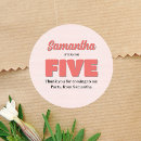 Search for floral birthday party stickers Minimalist