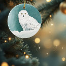 Search for snowy owl christmas tree decorations White