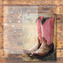 Search for boots and bling invitations Western