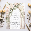 Search for cream white roses wedding invitations Arch