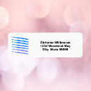 Search for instrument return address labels Blue