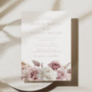 Search for elegant dusty rose wedding invitations Floral