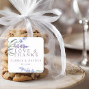 Search for square thank you wedding stickers Purple