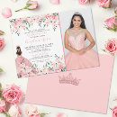 Search for blush pink quinceanera invitations 15th birthday party