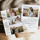 Search for photo collage wedding thank you cards Typography