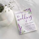 Search for lavender sage wedding invitations Botanical