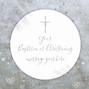Search for silver cross stickers Christening
