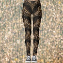 Search for new years eve leggings Black and gold