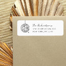 Search for retro typography return address labels Minimalist