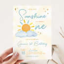 Search for you are my sunshine birthday invitations Retro