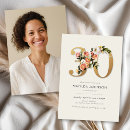 Search for boho 30th birthday invitations Botanical