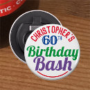 Search for 60th birthday bottle openers 60 years old